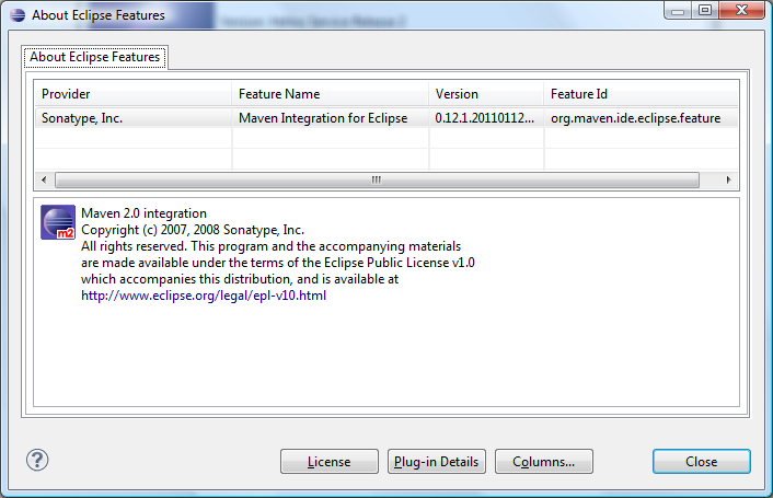 About Eclipse Features